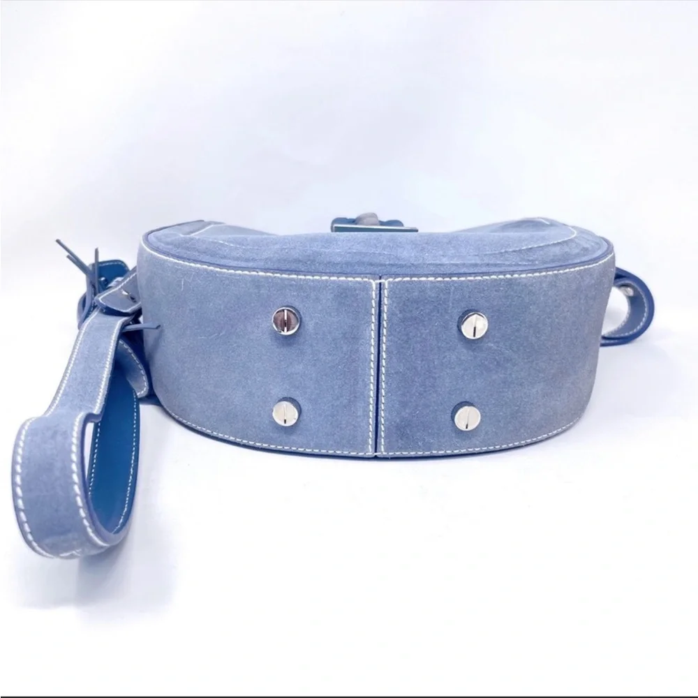 Altuzarra Ghianda Saddle Bag (Denim Suede) - Picture 3 of 6